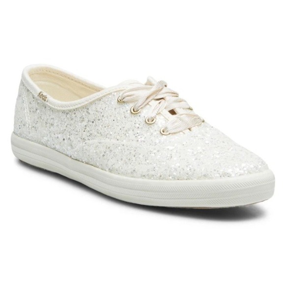 Keds Women's Champion Glitter Cel Cream Fashion Sneakers Shoes NIB Size 8.5